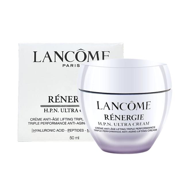 LANCOME蘭蔻超緊顏多肽抗痕霜，專為面部與眼部設計，富含多肽成分，有效改善肌膚紋路與鬆弛現象，提供強效保濕與抗老功效，適合所有膚質使用，為您帶來緊緻年輕的肌膚感受。