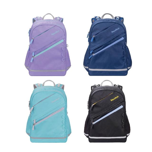 【MoonRock】ASS3系列 中高年級 成長型護脊書包 素色款(有效減壓70%壓力 學習無負擔)