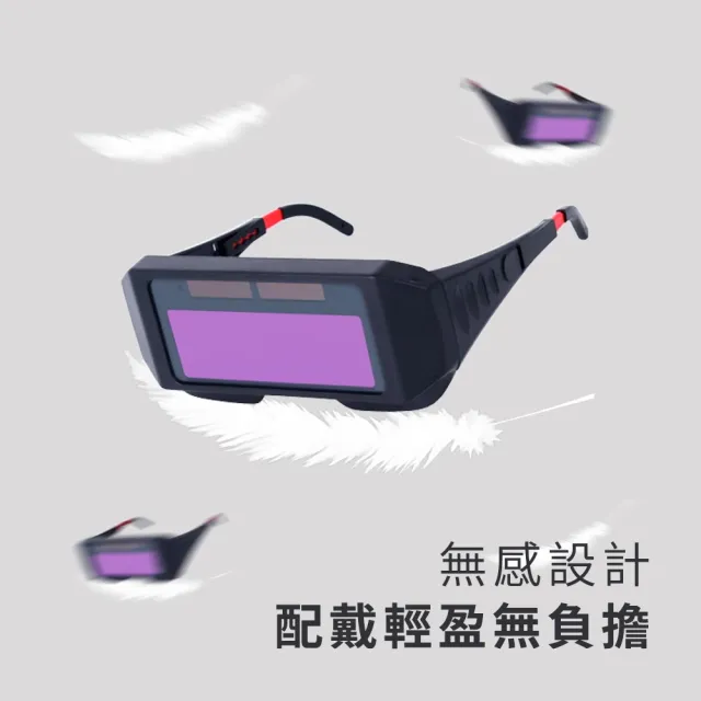 【銲師傅】電銲眼鏡 自動變光焊接專用護目鏡 附盒 B-PG176+(焊工防護 氬焊 電焊 CO2 焊接 防護眼鏡)