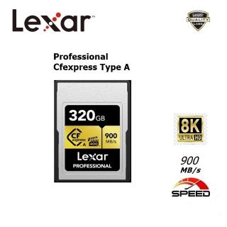 【Lexar 雷克沙】專業全新版 320GB Pro.Cfexpress TypeA 記憶卡8K 黃金系列(最高讀速900MB/s 有限永久保固)