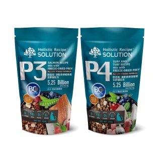 【耐吉斯】P系列-P3 P4 凍乾多拼鮭魚/海陸餐-全齡貓 350g(貓飼料 乾糧 貓糧)