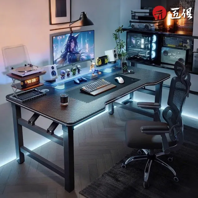 【匠俱】碳纖維折疊電競桌80*40*74CM(免安裝/碳纖維桌面/加固桌腿 折疊桌 電腦桌 電競桌 辦公桌 學習桌)