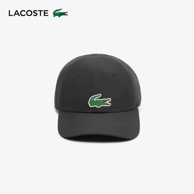 【LACOSTE】中性款-Lacoste網球 x Novak Djokovic棒球帽(黑色)