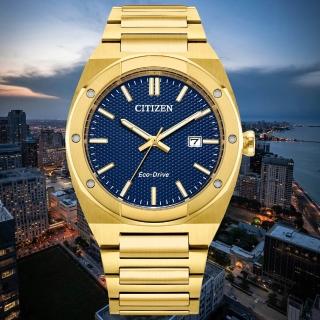 【CITIZEN 星辰】GENTS 霸氣型格大三針光動能男錶/40mm 父親節 (BM7662-59L)