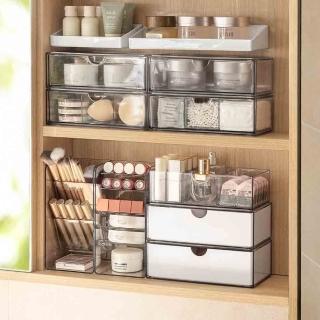 【hoi! 好好生活】懶角落組合式收納盒-分格抽屜透明