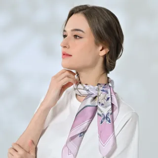 【御絹坊】多款印花100%蠶絲緞面方巾