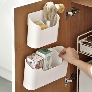 【hoi! 好好生活】懶角落櫥櫃掛式收納盒-白色大號