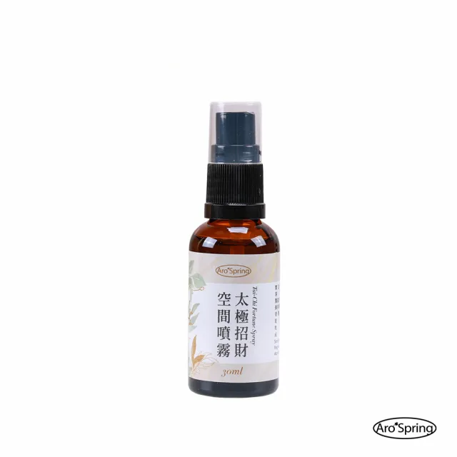 【雨揚】太極招財噴霧劑30ml(開運/招財/淨化空間/精油/檀木/琥珀/事業運)