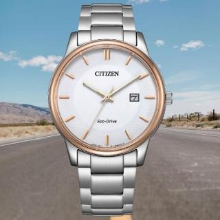 【CITIZEN 星辰】PAIR 時尚大三針光動能男錶/40mm 父親節 (BM6979-74A)