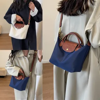 【Starshop】日式輕便尼龍斜挎包 素面簡約側肩包 休閒手提包 通勤包 肩背包 女包