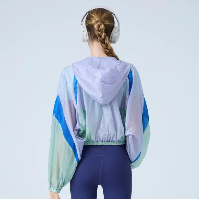 【YUANDONGLI 元動力】輕量亮彩開襟外罩(淺紫；S-XL；4251234904)
