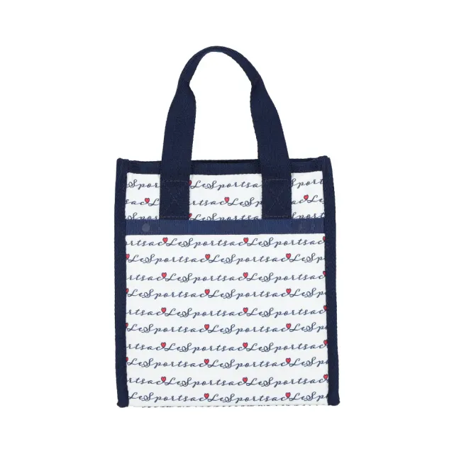 【Lesportsac】MINI N/S TOTE 迷你方型托特包 通勤隨身包 肩背手提袋 送禮 禮物 推薦 女包(藍調手札)