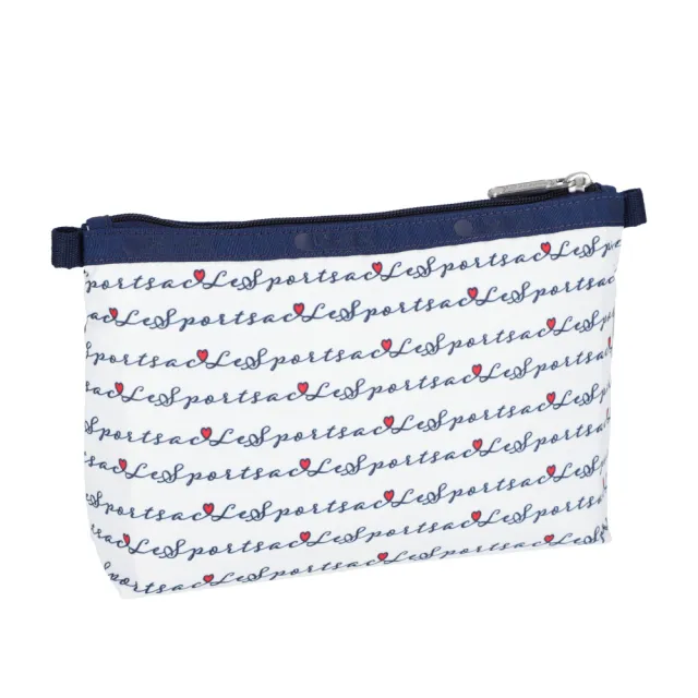 【Lesportsac】Cosmetic Clutch 雙層拉鍊收納化妝包 收納袋 盥洗包 送禮 禮物 推薦 女包(藍調手札)