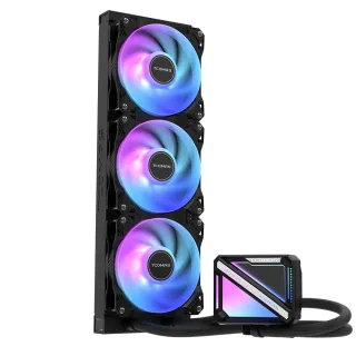 【TCOMAS】TCOMAS 鈦鉭 LE200 360 炫彩無限鏡水冷 黑色(LE200)