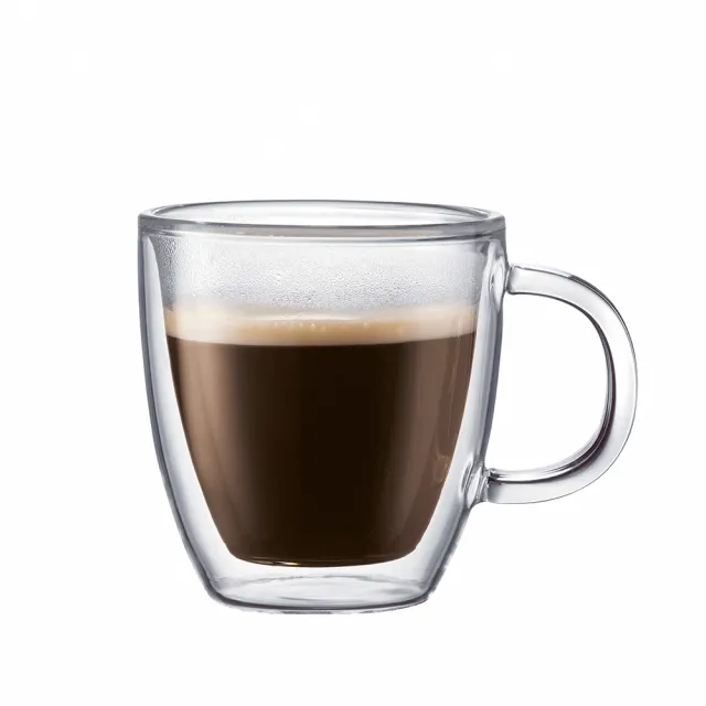 【Bodum】BISTRO 雙層玻璃馬克杯2入組(300cc)