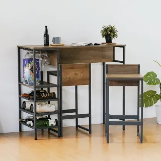 【RICHOME】RAFFLES高腳桌椅組(吧檯桌椅 工業風 高腳桌 高腳椅 TA494)