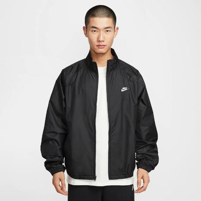 【NIKE 耐吉】休閒外套 運動 休閒 男 AS M NK CLUB ROSCOE FZ JKT 黑色(HV1140010)
