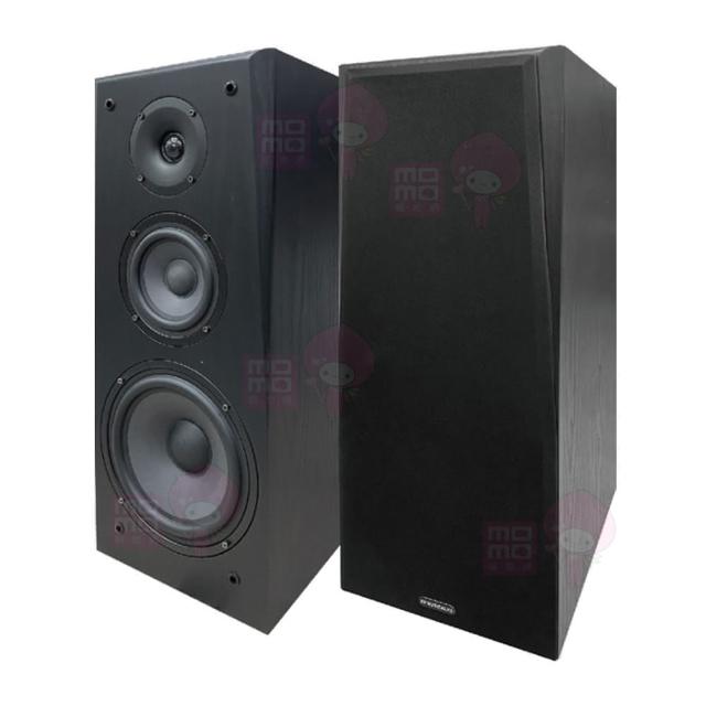  KS-80 黑木紋多用途喇叭，適用於卡拉OK與家庭劇院，一對設計，最大功率達300W，音質清晰，風格簡約大方，適合擺放於書桌或室內多用途使用。 