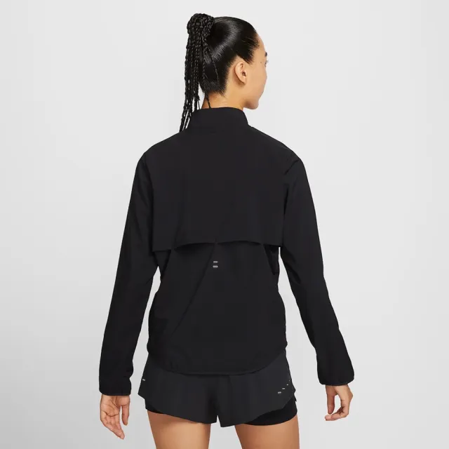 【NIKE 耐吉】休閒外套 運動 休閒 女 AS W NK TEMPO SWSH HBR DF JKT 黑色(HV2648010)