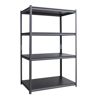【dayneeds 日需百備】120x45x180cm 四層消光黑角鋼架(倉儲架/收納層架/展示架/層架/鐵架)