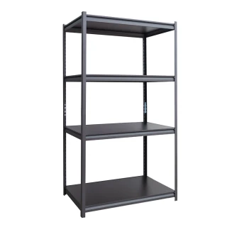 【dayneeds 日需百備】90x45x180cm四層消光黑角鋼架(倉儲架/收納層架/展示架/層架/鐵架)