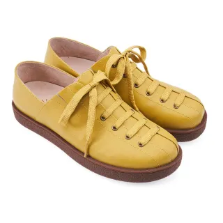 【A.S.O 阿瘦集團】A.S.O 健康按摩系列-直套休閒饅頭鞋(女鞋_正黃)