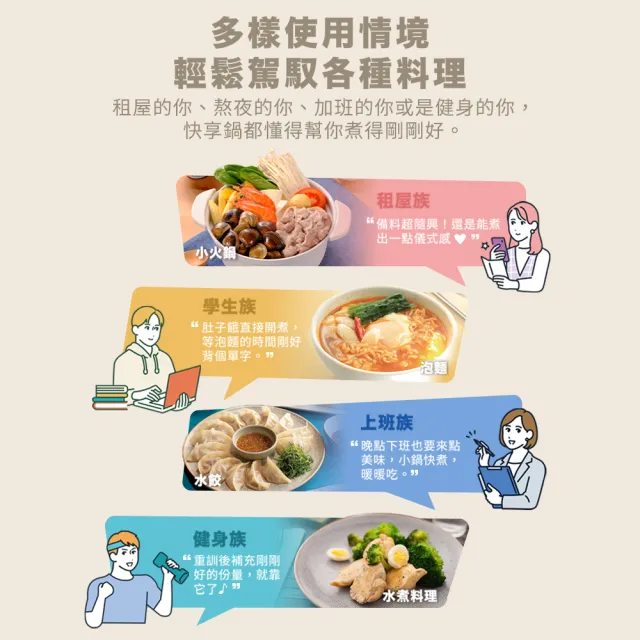 【Panasonic 國際牌】一人用小火鍋(NF-MH201)