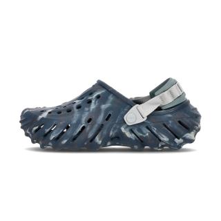 【Crocs】Echo Marbled Clog 男鞋 女鞋 黑沙灰色 洞洞鞋 中性 休閒 涼拖鞋 2084540LE