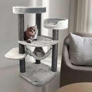 【doter 寵愛物語】CT65高低平台吊床貓跳台(貓跳台/貓抓板/貓抓柱)