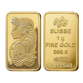 【路森金飾】黃金金條(PAMP財富女神金條1公克)