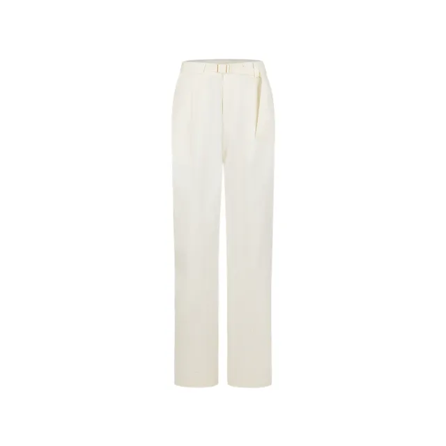 【The North Face】TNF 休閒 運動 可調節褲腰休閒長褲 W MATHER PANTS - APFQ 女 米白(NF0A8DWUQLI)