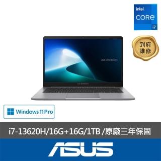 【ASUS 華碩】特仕款 14吋輕薄商務筆電(P1403CVA/i7-13620H/16G+16G/1TB/W11P)