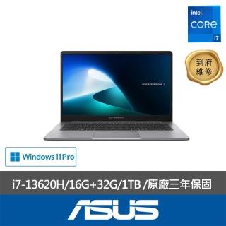 【ASUS 華碩】特仕款 14吋輕薄商務筆電(P1403CVA/i7-13620H/16G+32G/1TB/W11P)