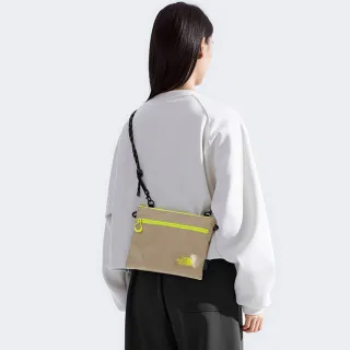 【The North Face 官方旗艦】北面男女款棕色休閒單肩包｜8DJQG1A(斜背包)