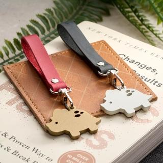 【OPUS 東齊金工】歐式鐵藝鑰匙圈吊飾 / 金屬皮飾扣環(恐龍小日子 三角龍 單入)