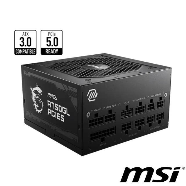 【MSI 微星】顯卡+電源組合★GeForce RTX 5060 Ti 16G GAMING TRIO OC 顯示卡+MAG A750GL PCIE5 80PLUS 750