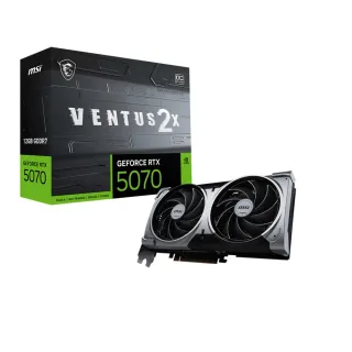 【MSI 微星】顯卡+電源組合★GeForce RTX 5070 12G VENTUS 2X OC 顯示卡+MAG A850GL PCIE5 WHITE 80PLUS 85