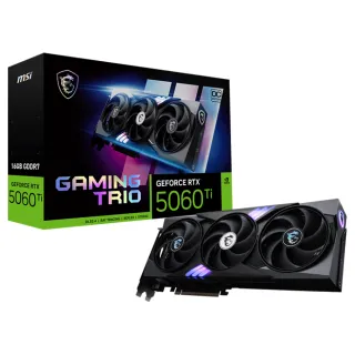【MSI 微星】顯卡+電源組合★GeForce RTX 5060 Ti 16G GAMING TRIO OC 顯示卡+MAG A850GL PCIE5 80PLUS 850