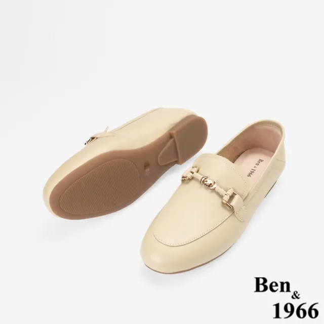【Ben&1966】Ben&1966高級頭層牛皮舒適經典平底樂福鞋-25652