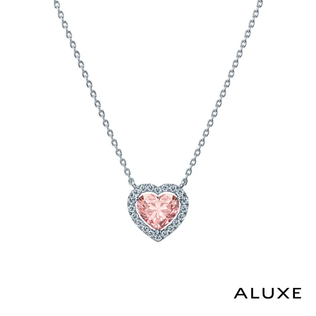【ALUXE 亞立詩】IGI 1.11克拉 FVPVS1 18K金 粉紅鑽 鑽石項鍊 ROSE My Love 系列 NS3794(培育鑽石)