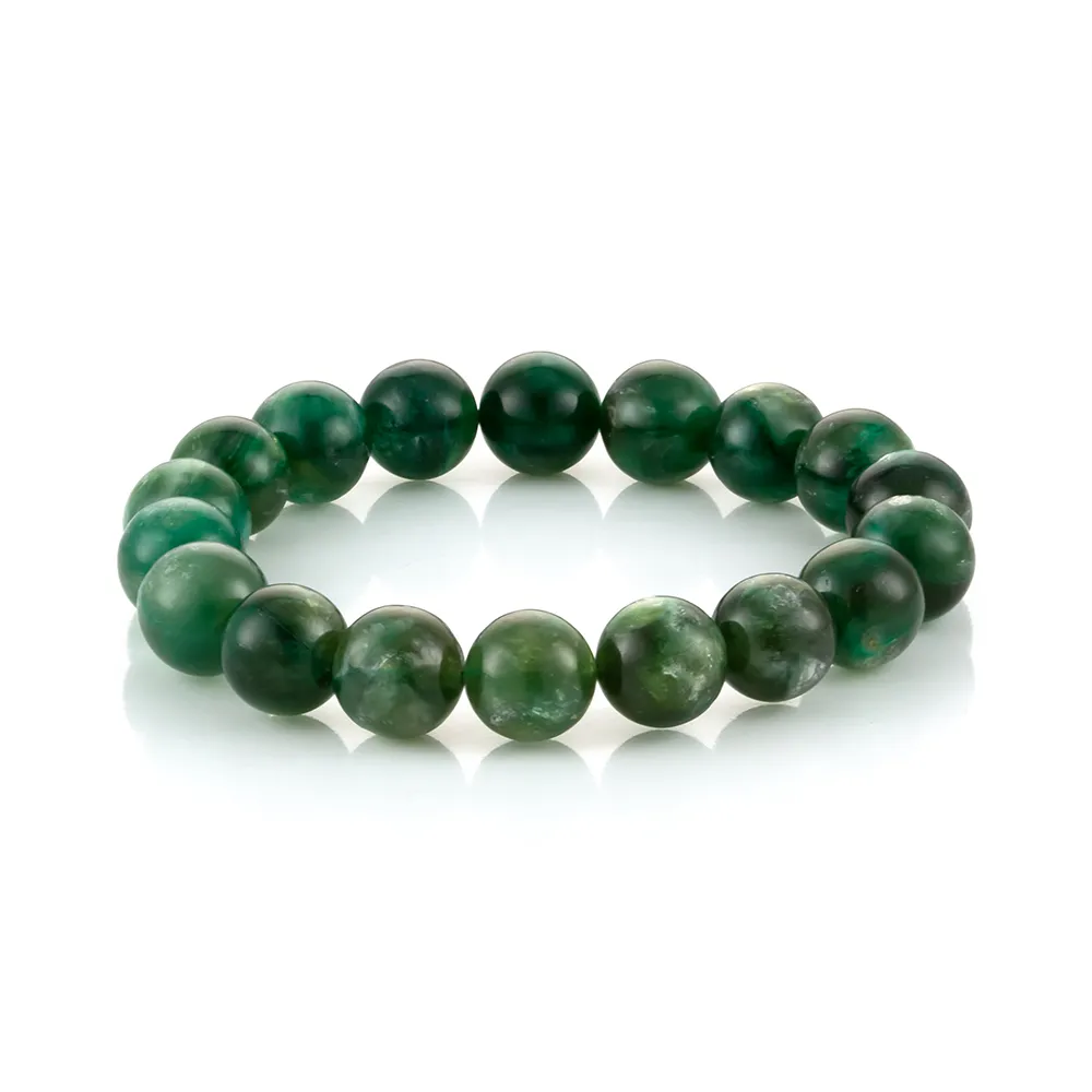 【Woogie武吉珠寶】暴閃綠祖母晶手鍊(深綠祖母晶11-12mm)