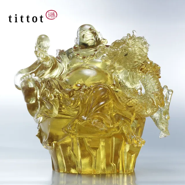 【tittot 琉園】龍乘喜躍_擺飾(送禮/琉璃/禮物/玻璃/水晶/藝術品/擺飾/禮贈/企業/)