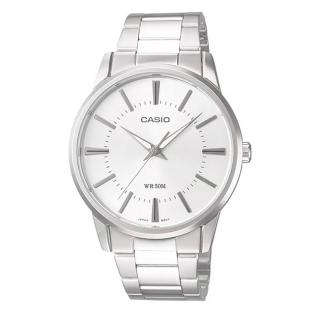 【CASIO 卡西歐】不鏽鋼石英男表(MTP-1303D-7A)