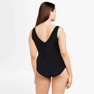 【Chantelle 仙黛爾】Soft Stretch.涼感無痕透氣V領連身Body XS-XXL 黑色.16A80_011(超強彈力.超包覆)