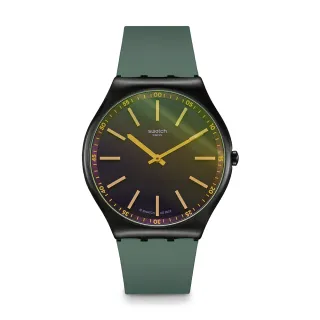 SWATCH】HINT OF PINE 超薄手錶/金屬手錶/男錶/女錶/瑞士製造SS07B115 