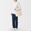 【MUJI 無印良品】帆布兩用托特包(黑色 原色 卡其綠)