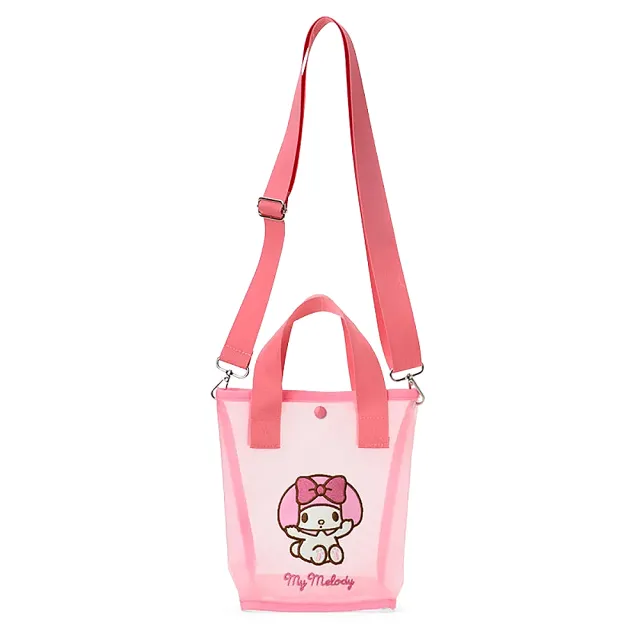 【SANRIO 三麗鷗】雙11 2WAY兩用網紗手提袋 側背包