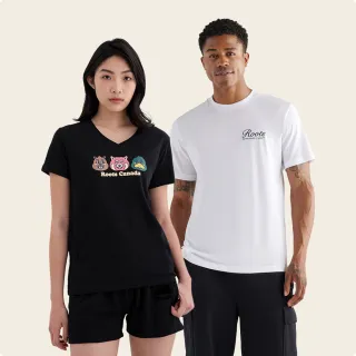 【Roots】男女款-精選Roots 經典海狸圖案短T(多款可選)