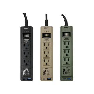 【樂活不露】智慧BB快充延長線3口3PIN GaN25W 2.0米 延長線(營用品 電線 動力線 露營 逐露天下)