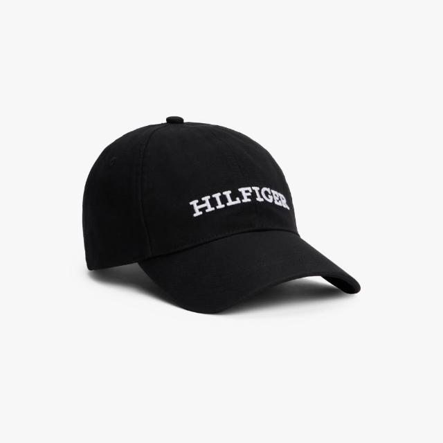 【TOMMY HILFIGER】官方旗艦館 Monotype 6 面板棒球帽_黑色